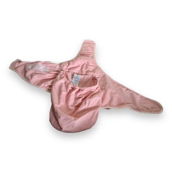 Ergobaby Sleep Tight Swaddler Pink Natural Cotton Knit Terry M/L 12-18 lb 2-6 Mo - Picture 3 of 8